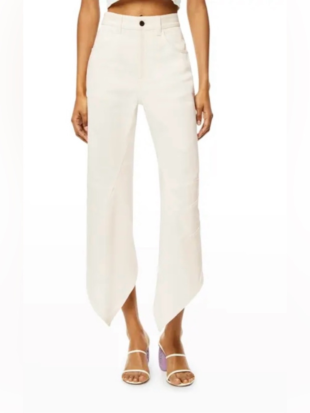 NWT Loewe Cropped Curved Jeans. Size 38
